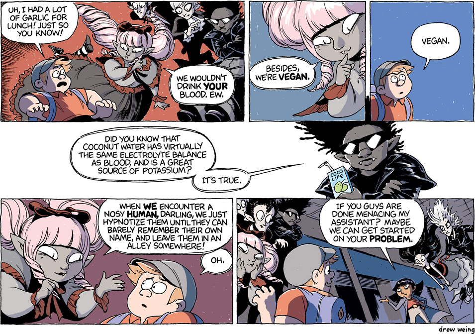 Little boy blood is just so... greasy. With a lingering aftertaste of chicken nuggets.