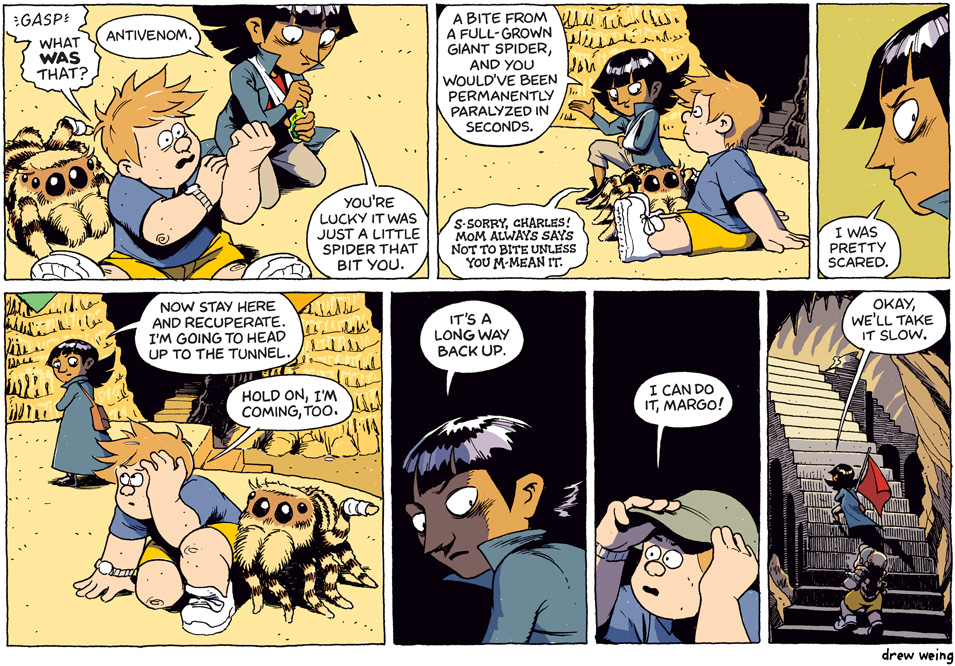 This comic does not constitute medical advice. In the event of an actual baby giant spider bite, please consult your doctor. 