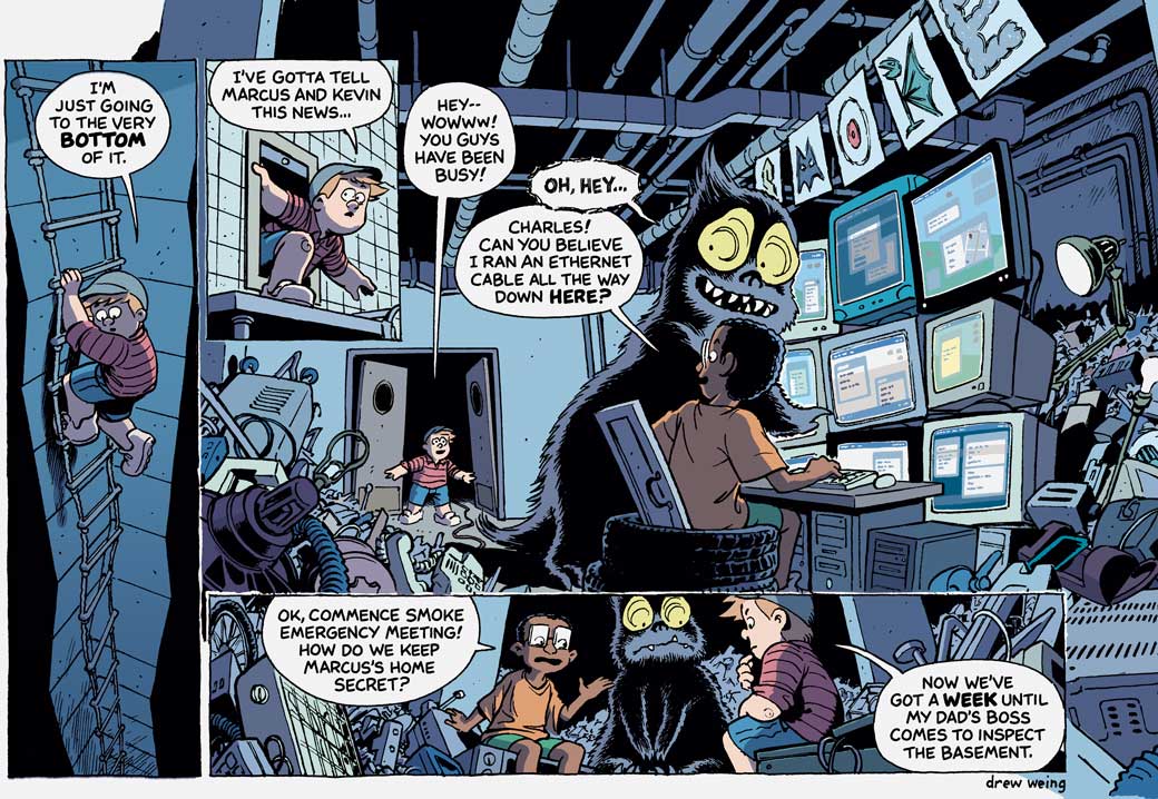 When you're a Secret Monster Organization, you've got to be ready to move HQs at a moment's notice. 